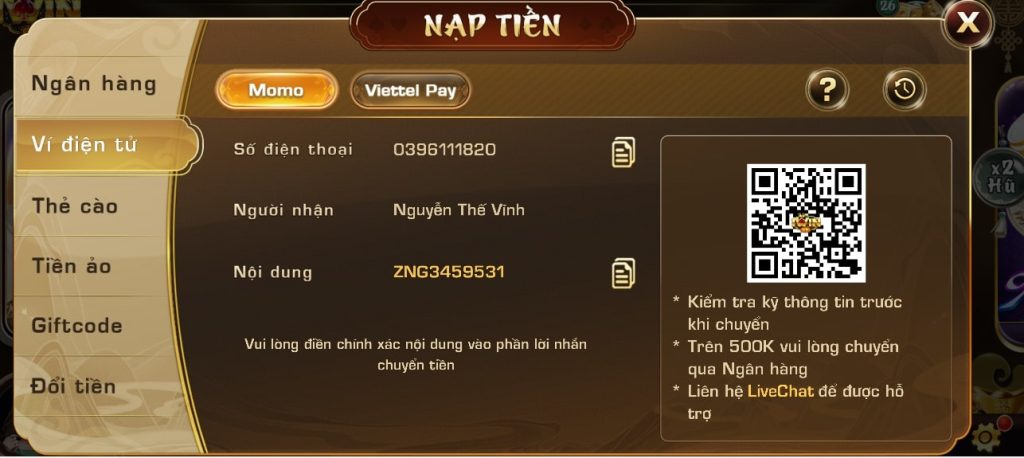 Lưu ý khi nạp tiền iWin để đảm bảo thành công