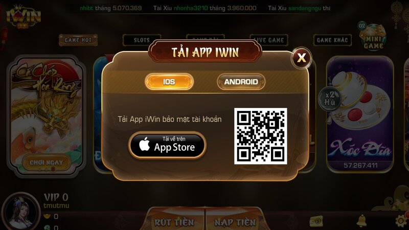 Hướng dẫn tải iWin cho iPhone chi tiết