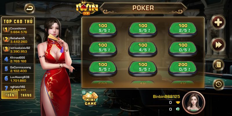 Thỏa đam mê với Poker iWin