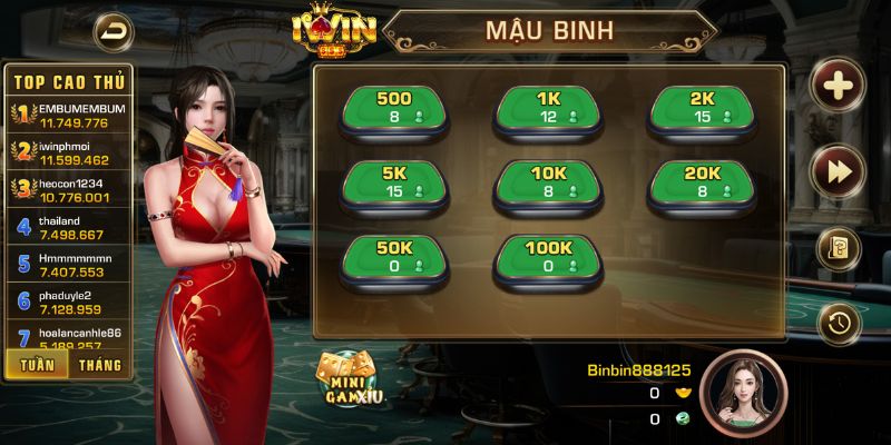 Ưu điểm nổi bật Mậu Binh iWin