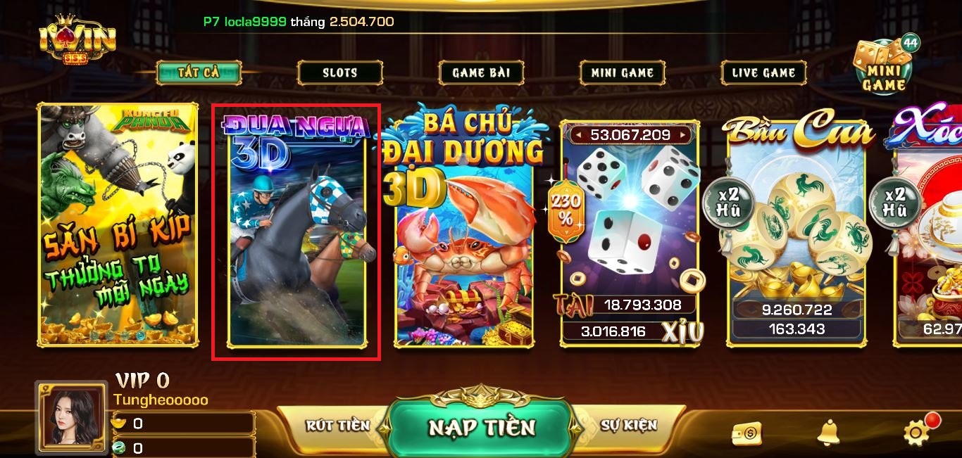 Tuyệt phẩm Đua Ngựa iWin dành tặng các thành viên mới tham gia